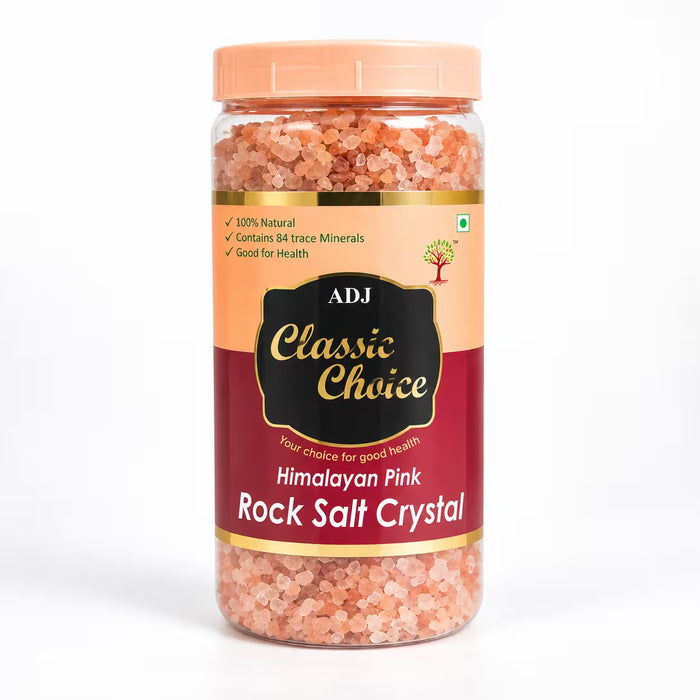 Himalayan Pink Rock Salt Crystal Jar